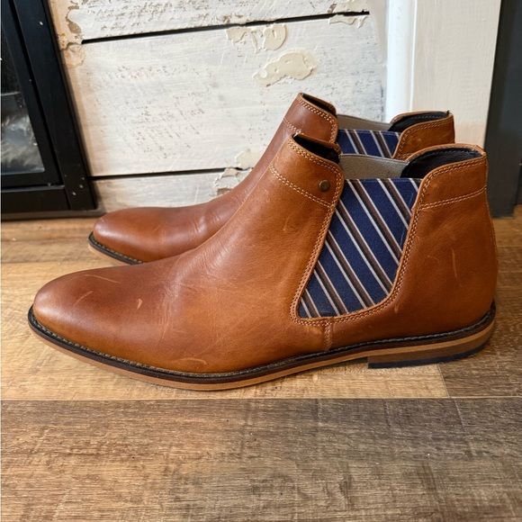 Elegant Tan Leather Slip-On Loafers - Picture 4 of 10